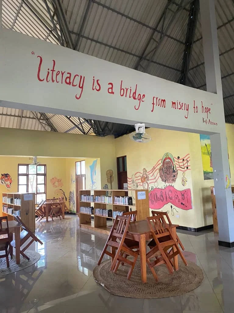 The library at Tumaini Senior